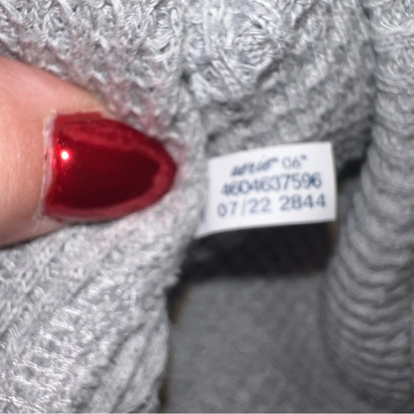 Aerie LumberJane Waffle Knit Shacket Overshirt – Gray Size Small - Picture 10 of 10